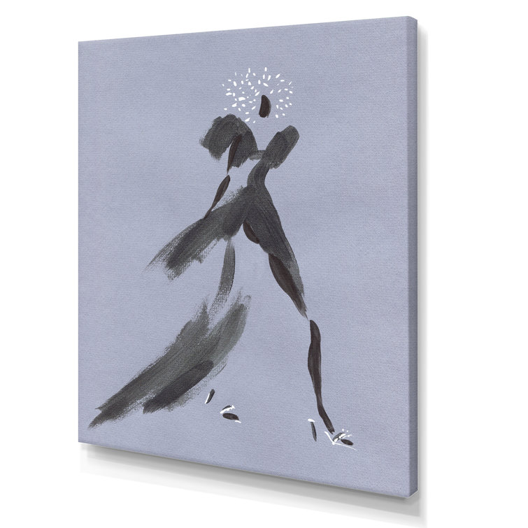 Wrought Studio Fashion Woman Line Art VI Glam Canvas Art Print